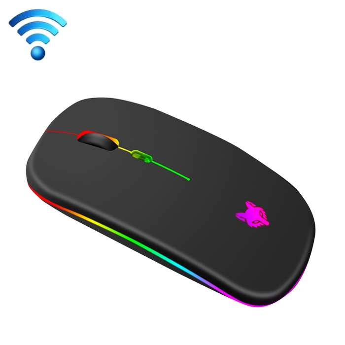 XUNSVFOX XYH50 4 Keys USB Charging Business Office Wireless Light Mouse(Black)