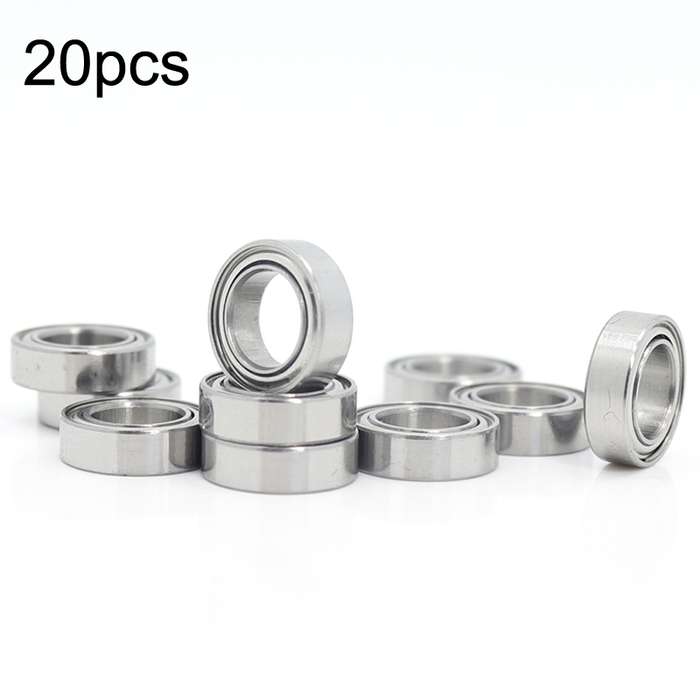 MR106ZZ 20pcs 6x10x3mm Miniature Deep Groove Ball Bearing, Style: Low Speed