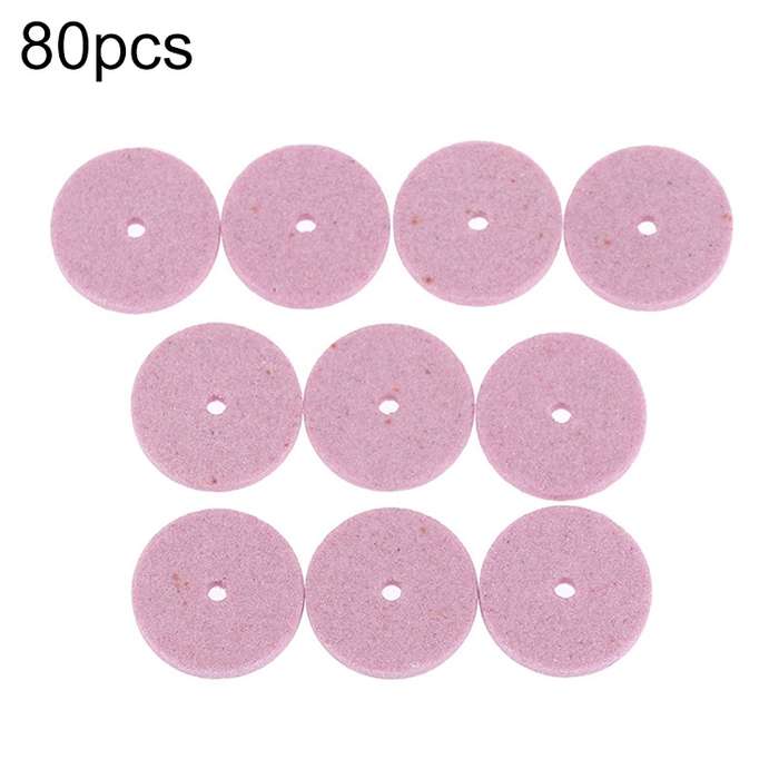 80pcs Small Grinding Wheel Sanding Blade Mini Sanding Machine Accessories, Color: Red