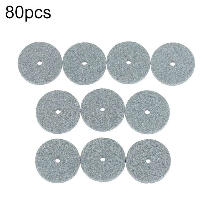 80pcs Small Grinding Wheel Sanding Blade Mini Sanding Machine Accessories, Color: Green
