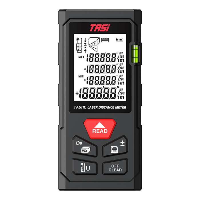 TASI TA511C 100m Laser Handheld Distance Measuring Room Infrared Measuring Instrument