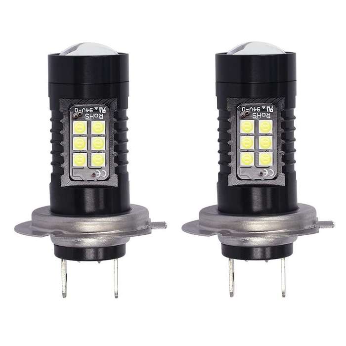 1pair Automotive High-power LED White Light Fog Lamp(H7)
