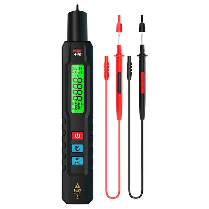 BSIDE A40 Infrared Thermometer Electric Pen Type Intelligent Multimeter VFC Inverter Voltage Tester(