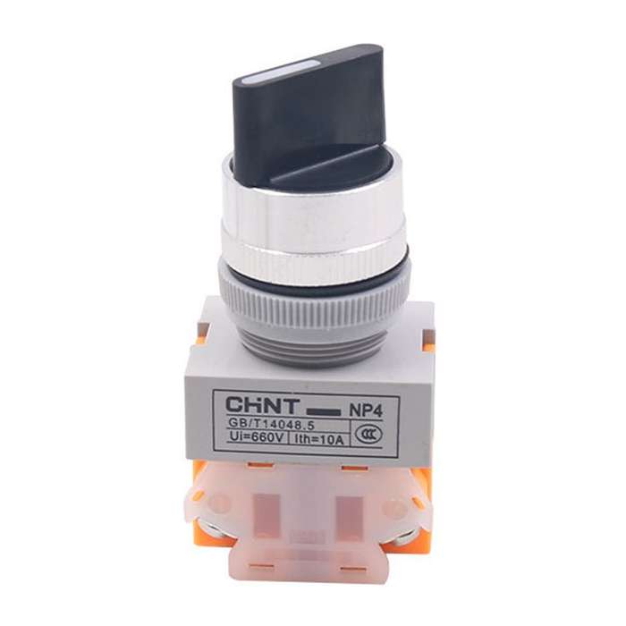 CHNT NP4-20X/31 Rotary Button 3-Position Self-Locking Transfer Switch Contacts 2 Normally Open