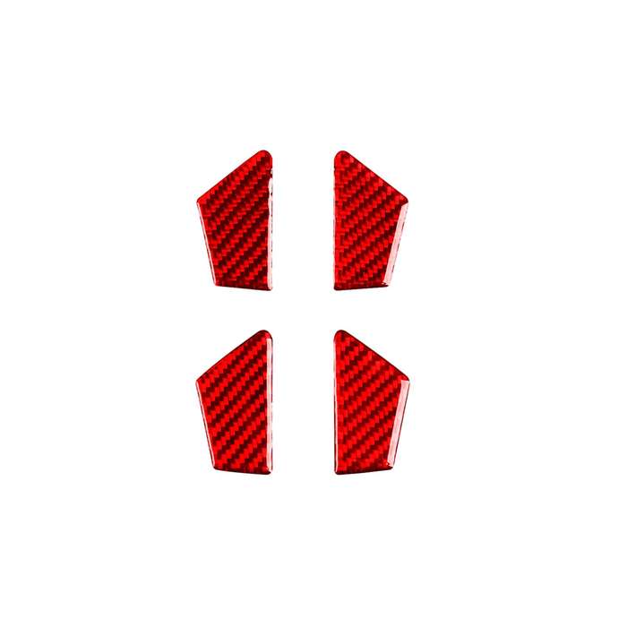 For Chevrolet Malibu 2016-2021 4pcs /Set Left-hand Drive Inner Door Bowl Sticker(Red)