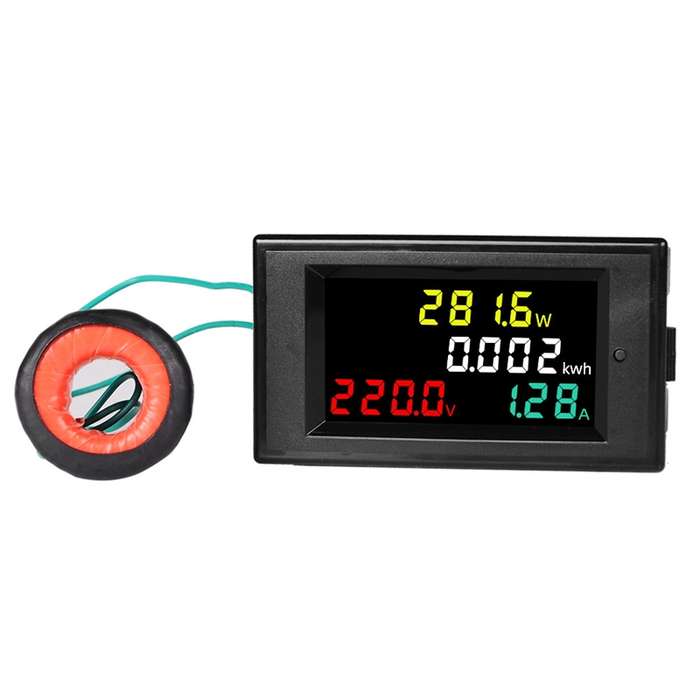 SINOTIMER SPM002 Liquid Crystals AC Digital Voltage And Current Meter Power Monitor, Specification: