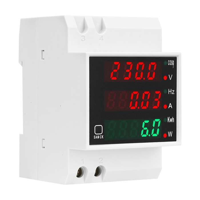 SINOTIMER SDM006 Din Rail AC Voltage Current Frequency Power Electricity Multi-Function Detection Me