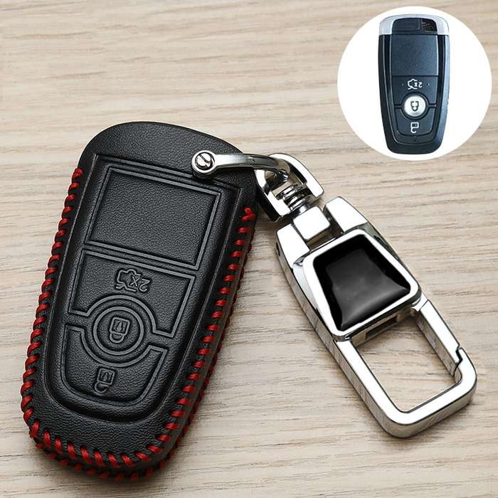 For Ford Car Key Cover Keychain Anti-lost Number Plate, Style: G
