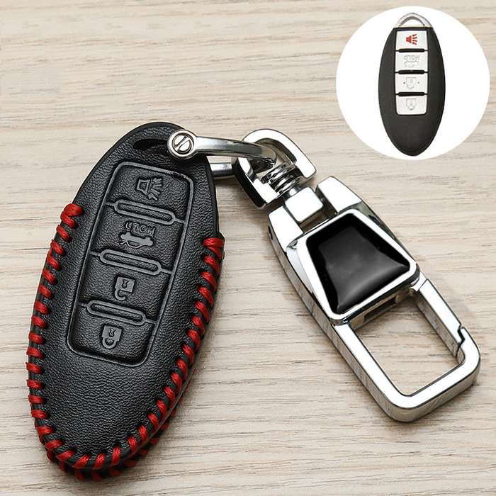 For Nissan Car Key Cover Keychain Anti-lost Number Plate, Style: C