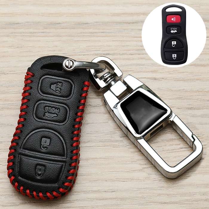 For Nissan Car Key Cover Keychain Anti-lost Number Plate, Style: H