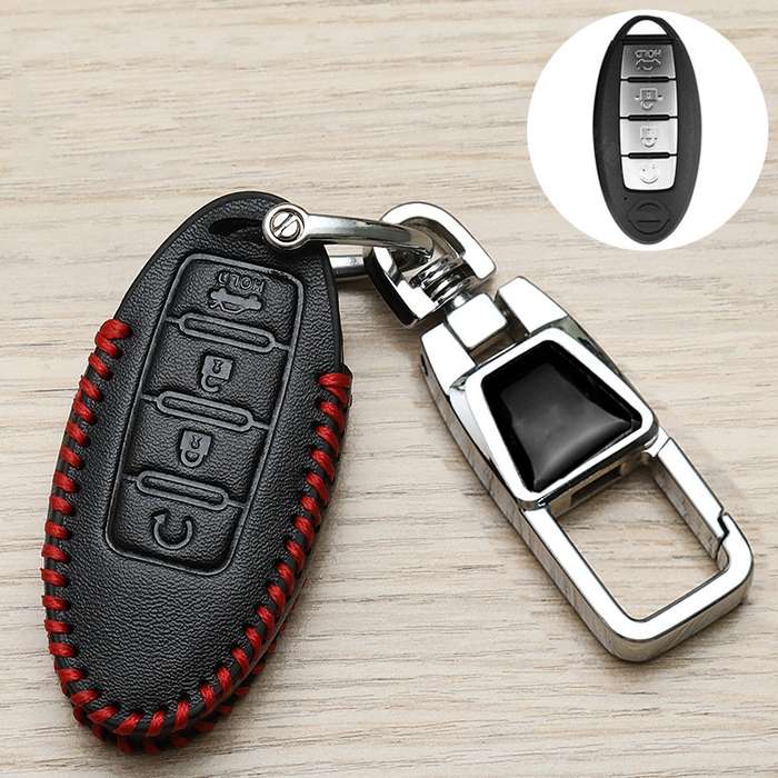 For Nissan Car Key Cover Keychain Anti-lost Number Plate, Style: X