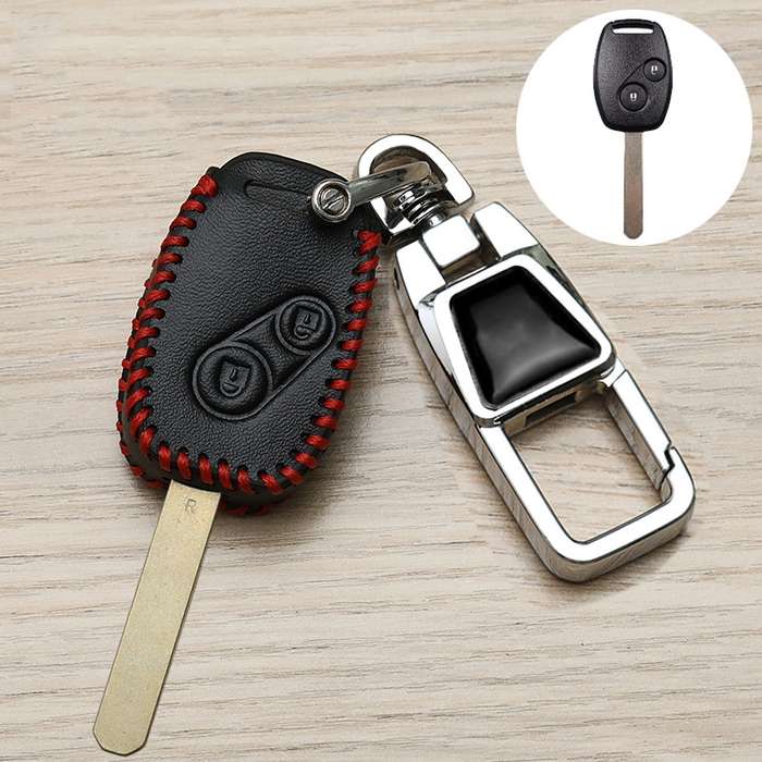 For Honda Car Key Cover Multifunctional Keychain Anti-lost Number Plate, Style: X