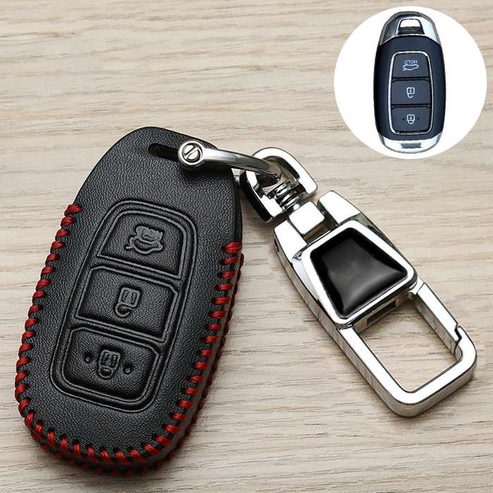 For Hyundai Car Key Cover Multifunctional Keychains Anti-lost Number Plates, Style: H