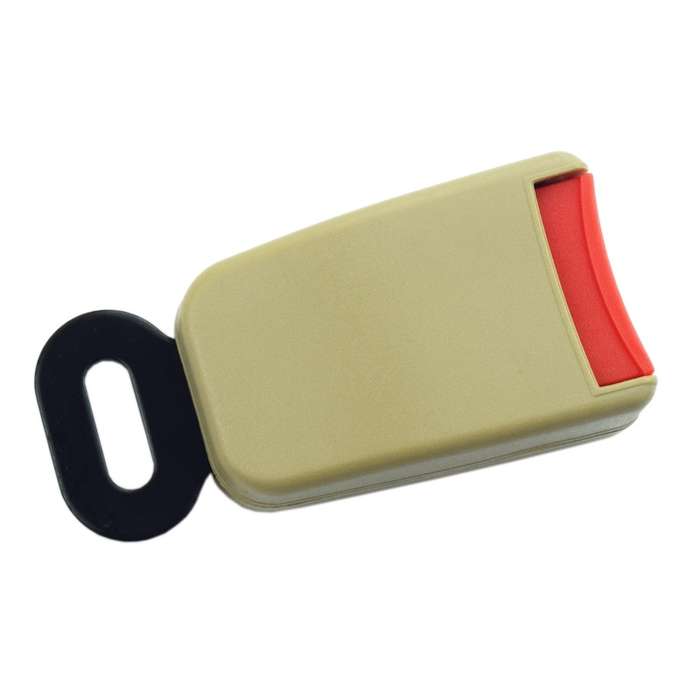 Car Seat Two-point Safety Belt Safety buckle(Beige)