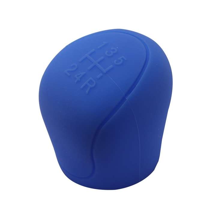 Automotive Silicone Manual Automatic Shift Lever Protective Cover, Size: Gear Shift Blue