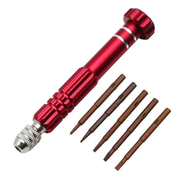5 In 1 Aluminum Alloy Screwdriver Cell Phone Disassembly And Repair Tools(Black)