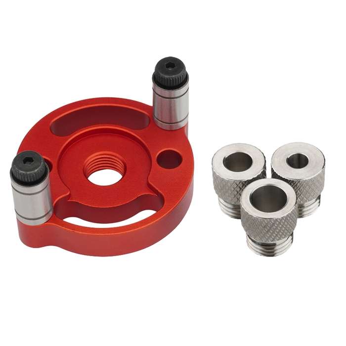 Woodworking Drill Locator Self Centering Dowelling Jig Hole Puncher Locator, Model: With 6/8/10mm Dr