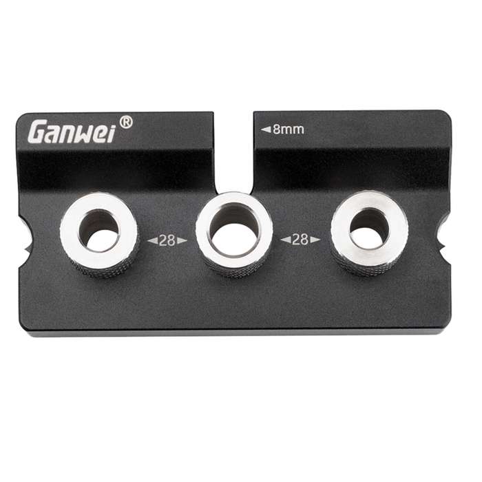 Ganwei MG0-001-0020 3 In 1 Punch Locator Woodworking Positioning Fixture Drilling Wood Doweling Jig