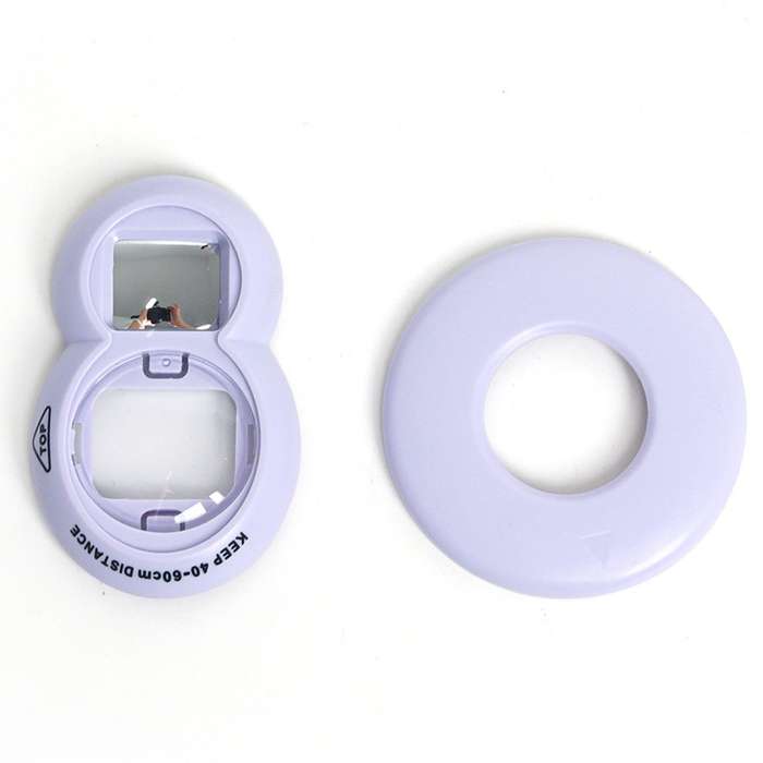 For Fujifilm instax Mini 7+/SE Selfie Filter Auxiliary Ring Set(Gray White)