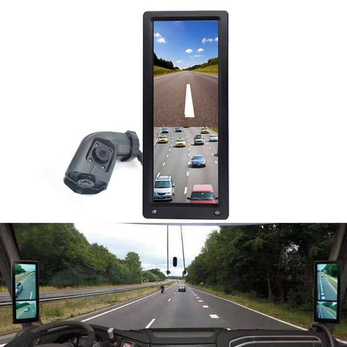 10.36 inch Wired HD 1 Drag 1 Blind Zone Monitor Universal AHD Reversing Kit Left(Standard)