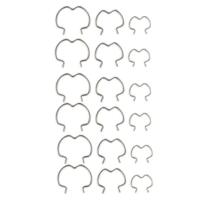18pcs /Set Quick Connector Clip Transmission Cooler Wire Clip(Silver)
