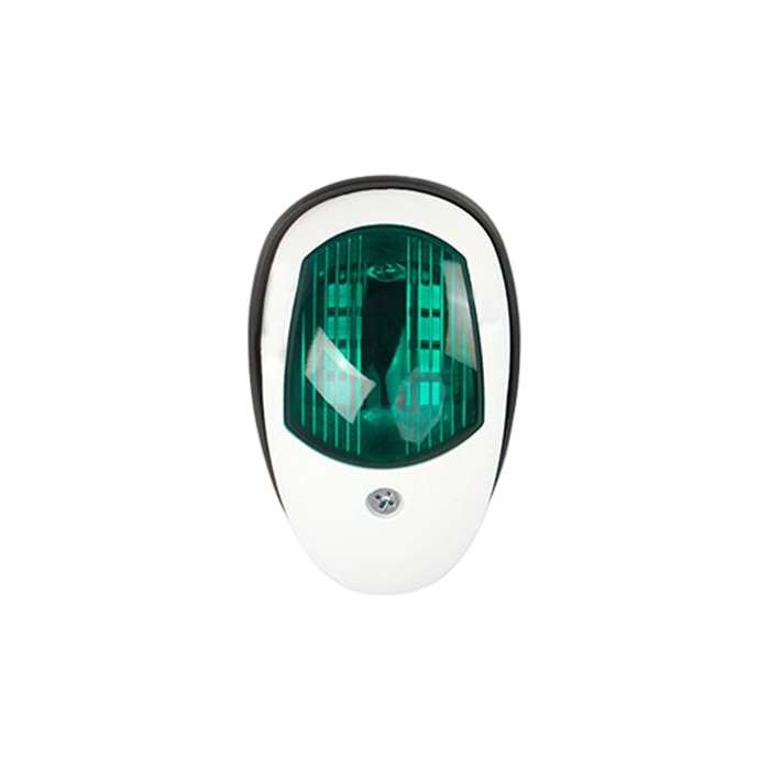 Marine Navigation Warning Light Signal LED Yacht Light, Color: White Shell Green