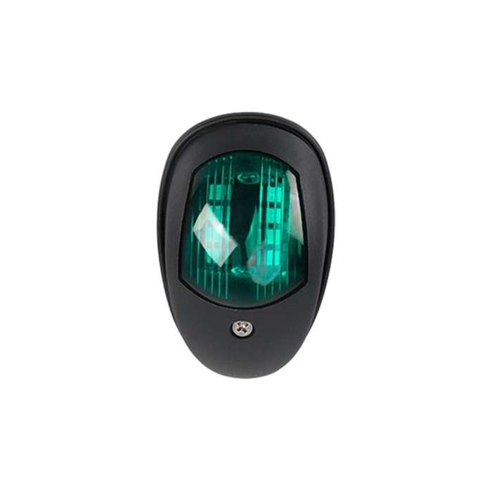 Marine Navigation Warning Light Signal LED Yacht Light, Color: Black Shell Green