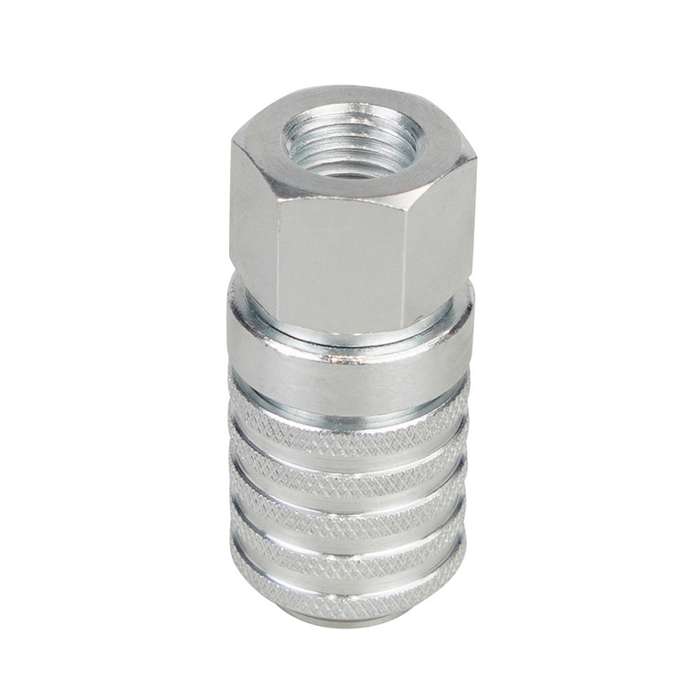 PD242 Series PD Steel Hydraulic Test Port And Diagnostic Equipment Quick Connect Coupler(Silver)