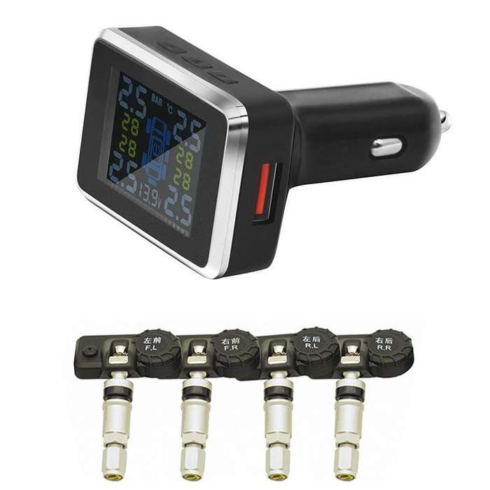 Car Cigarette Lighter Type Tire Pressure Monitor Wireless Tire Pressure Sensor, Style: Internal