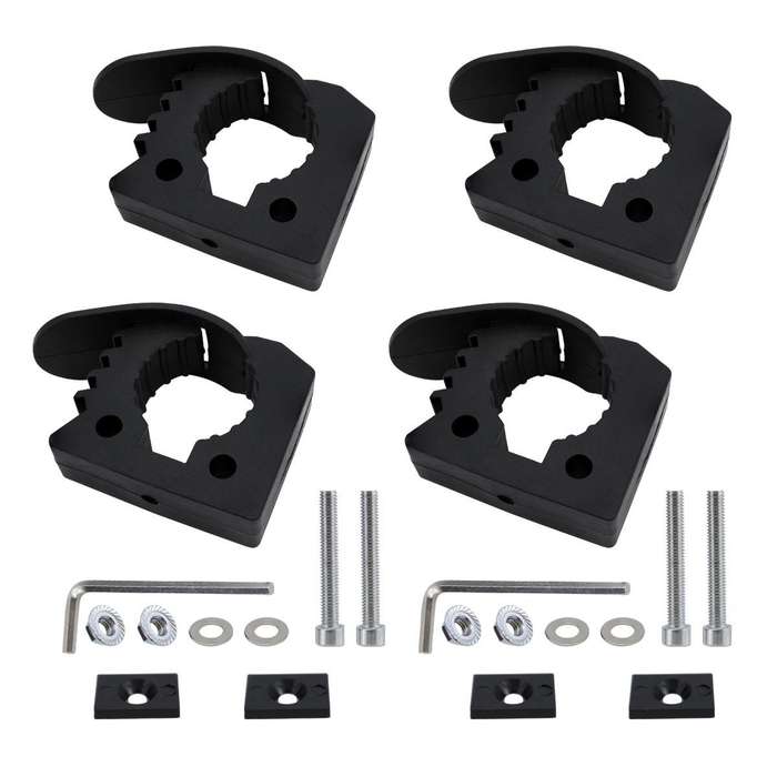 4pcs Quick Installation Clamp Rubber Fixing Buckle For 3-4cm Pipe
