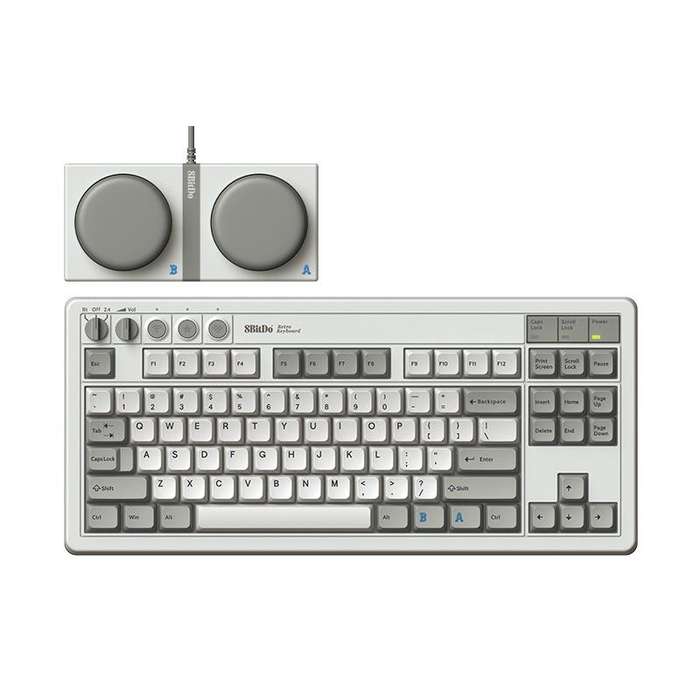 8BitDo Retro87 M Mechanical Keyboard Vintage Wireless Bluetooth / 2.4G / Wired Triple Mode Connectio