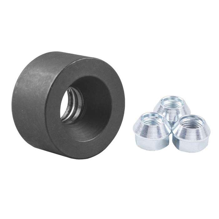 22800 Wheel Bolt Installer For Most Cars And Light Trucks, Style: Black With 3 Nuts
