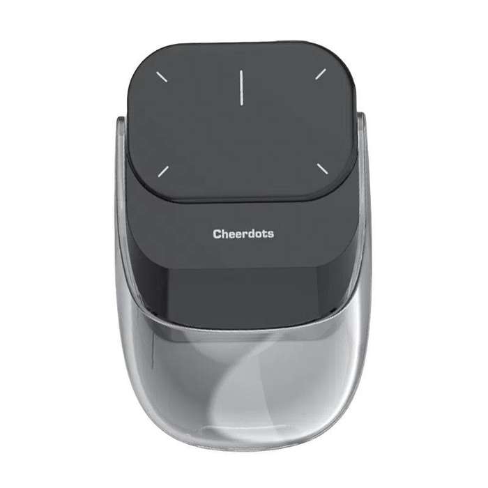 Cheerdots 2 Smart Magnetic Split Air Mouse Wireless Charging Bluetooth Dual Mode Mouse, Color: Black