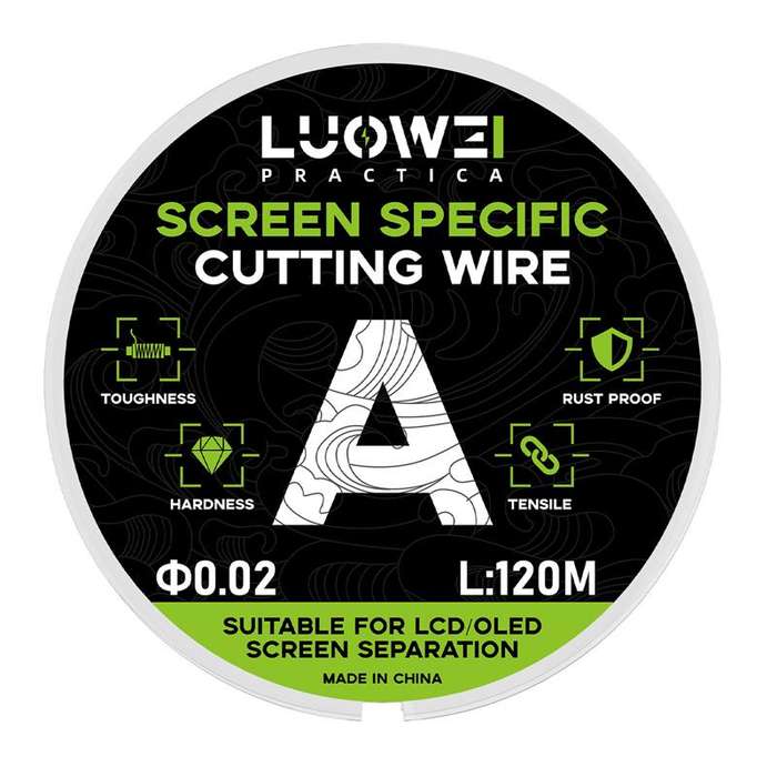 LUOWEI 120M Cell Phone LCD Screen Separation Line High Hardness Cutting Diamond Wire, Spec: A 0.02mm