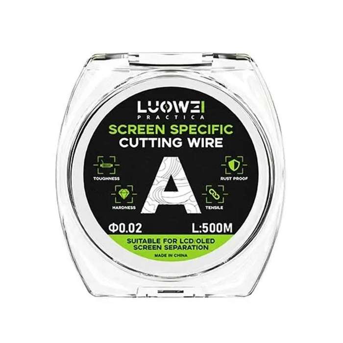 LUOWEI 500M Steel Wire Cell Phone Screen Separation Wire Cutting Wire, Spec: A 0.02mm