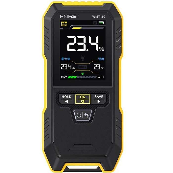 FNIRSI WMT-10 Wood Panel Moisture Tester Wall Surface Humidity Detector