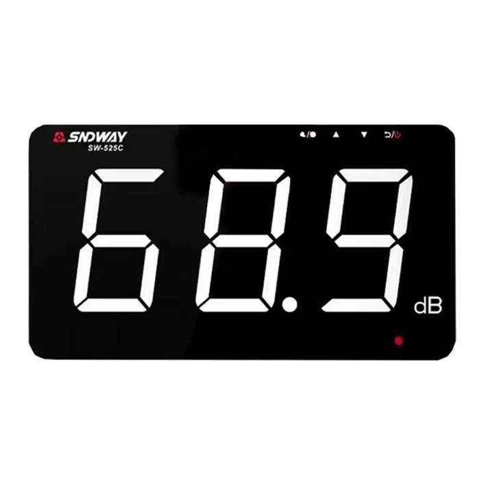 SNDWAY SW-525C 9.6 inch Wall Mounted Decibel Meter Large Screen Environmental Noise Monitor