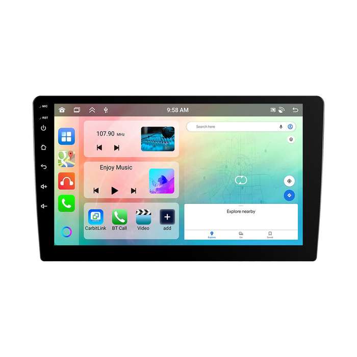 9 Inch Android 4+64G Dual-Butt Large Screen Car Carplay Built-In DAB Car Central Control Integrated