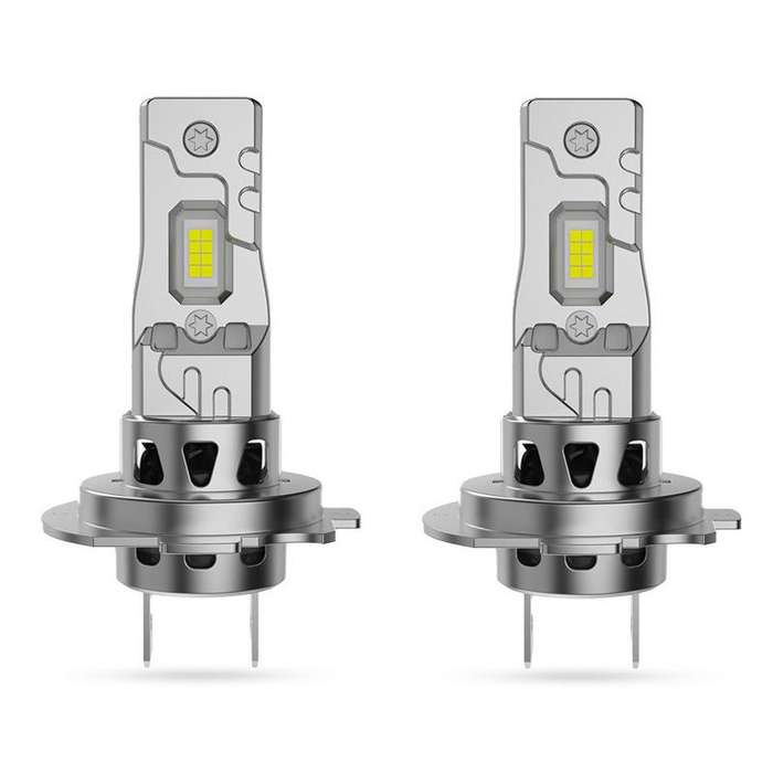 2pcs 6000K Mini Car Plug-in Integrated LED Headlights, Model: H7(White Light)