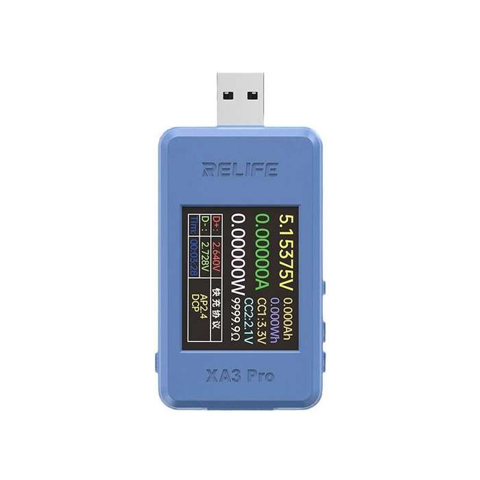 RELIFE XA3 Pro USB / Type-C Smart Detector Fast Charging Protocol Identification Detection
