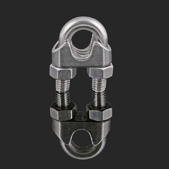 Stainless Steel Clip U-shaped Wire Rope Card Head Rope Wire Rope Rolling Head Buckle, Specification: