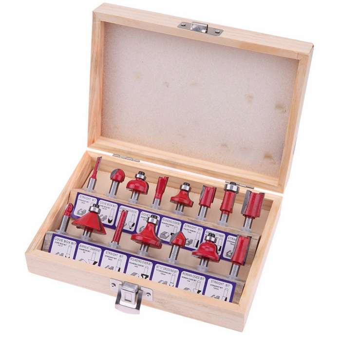 Shank Tungsten Carbide Router Bit Set Wood Cutter Tool Set Milling Wood Cutters Router Bit Set for W