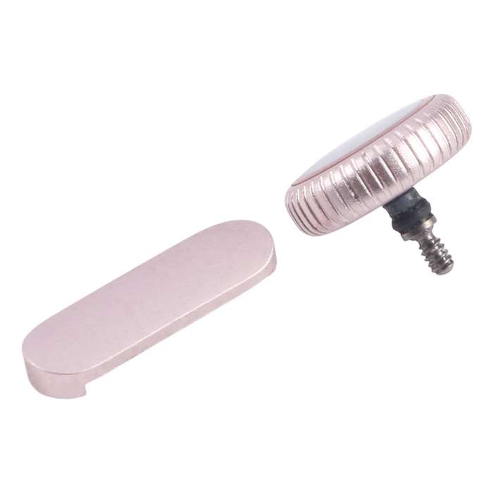 For Apple Watch Series 9 41mm / 45mm GPS Version Watch Crown Nut / Power Button Set (Pink)