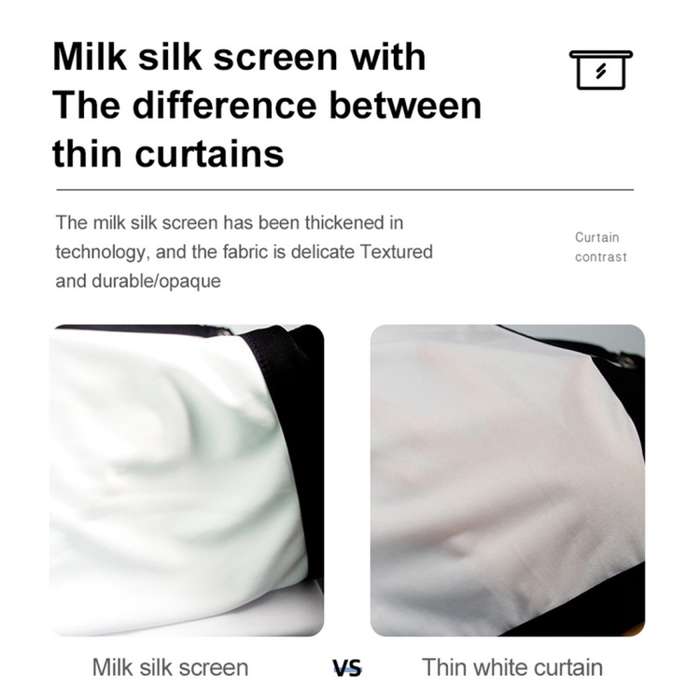 Folding Milk Silk Polyester Projector Film Curtain, Size:60 inch (16:9) Projection Area: 133 x 75cm