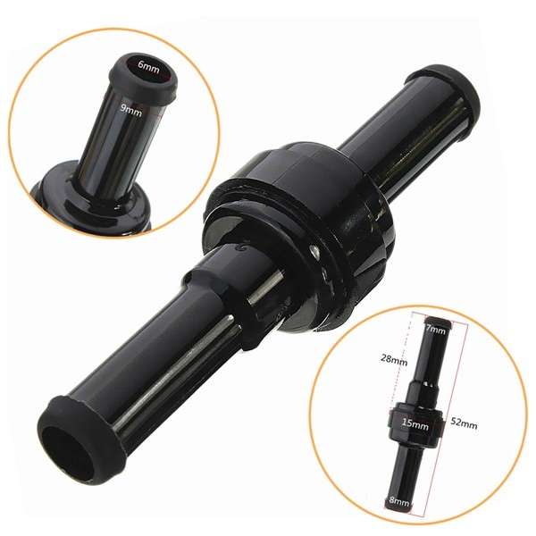 5/16` (8mm) Inline Check Valve Fuel Diesel Gas Pump Liquid One Way Non Return