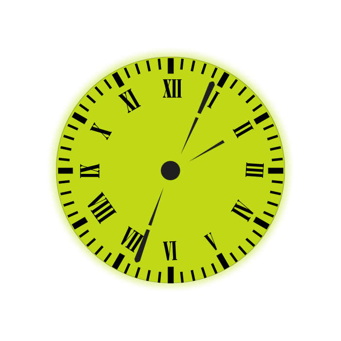 Loskii HC-27 180 Degree Rotation Dual Dial Plate LED Display Remote Control Wall Projection Clock