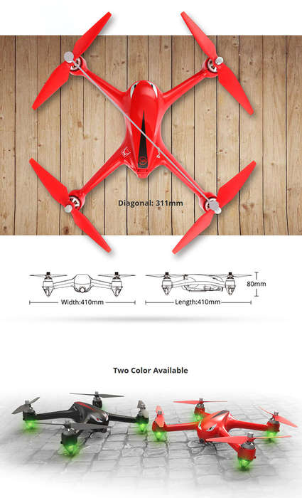 MJX B2W Bugs 2W WiFi FPV Brushless With 1080P HD Camera GPS RC Drone Quadcopter RTF - 1.34kg