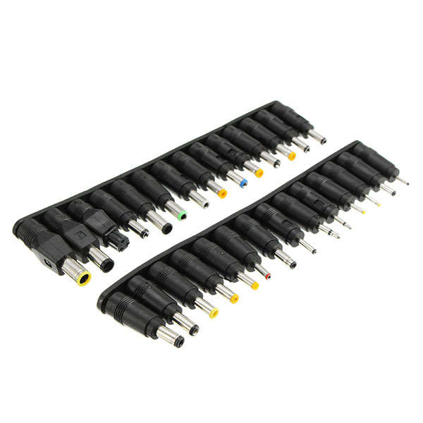 37Pcs Universal AC DC Jack Charger Connector Plug AC DC Power Adapter with Cable