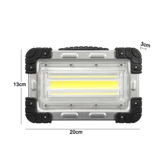 30W COB Rechargeable Handle Tents Lamp Outdoor Camping Hiking Portable Flood Light