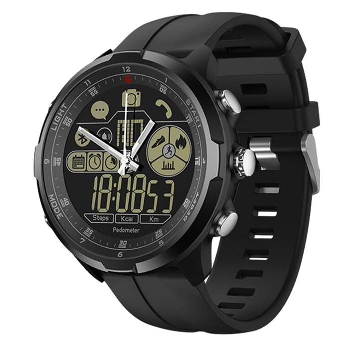 Zeblaze VIBE 4 HYBRID 1.24` All-day Activity 50ATM Call Social Message Reminder 24... (COLOR: BLACK)